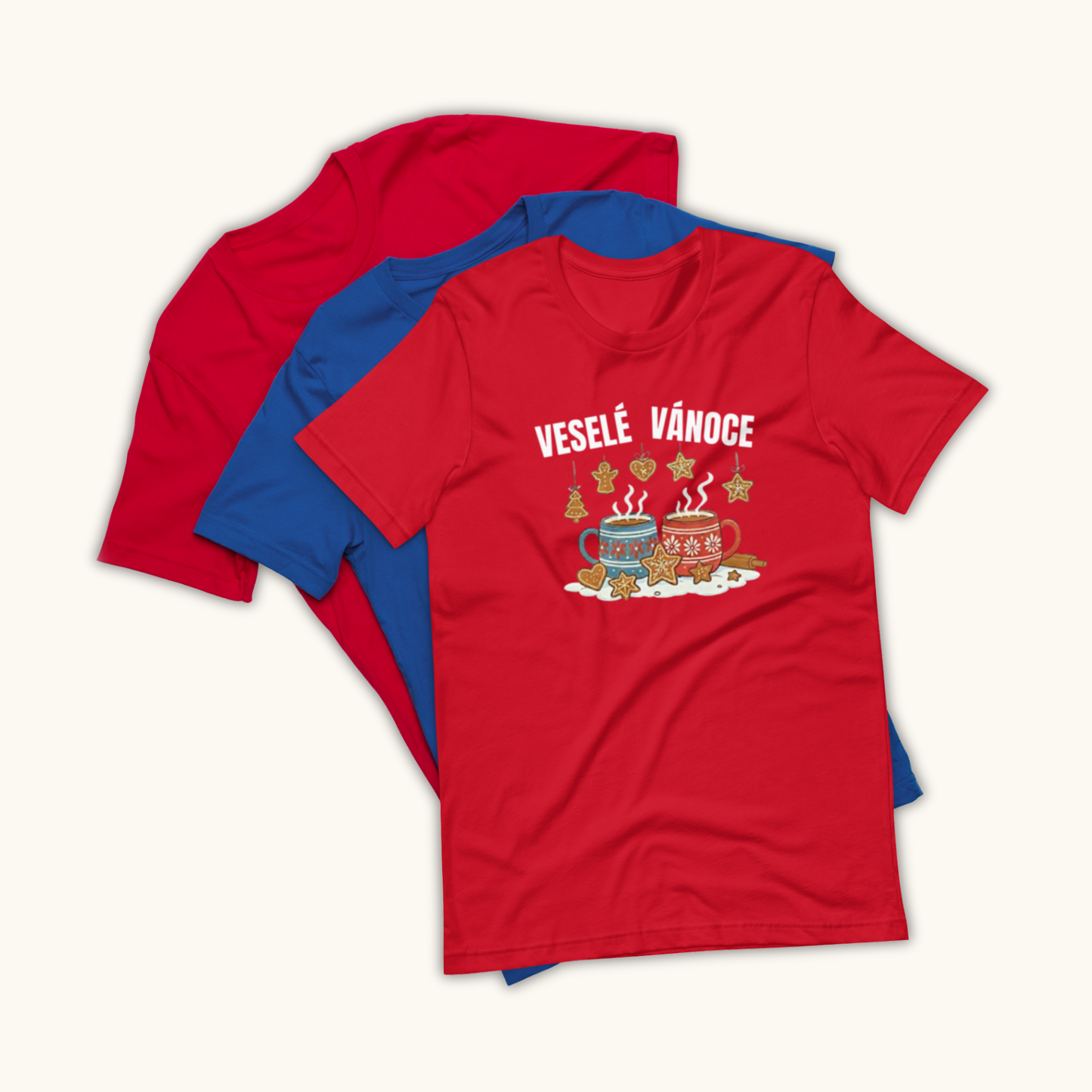 Veselé Vánoce Festive Mugs – Unisex T-Shirt