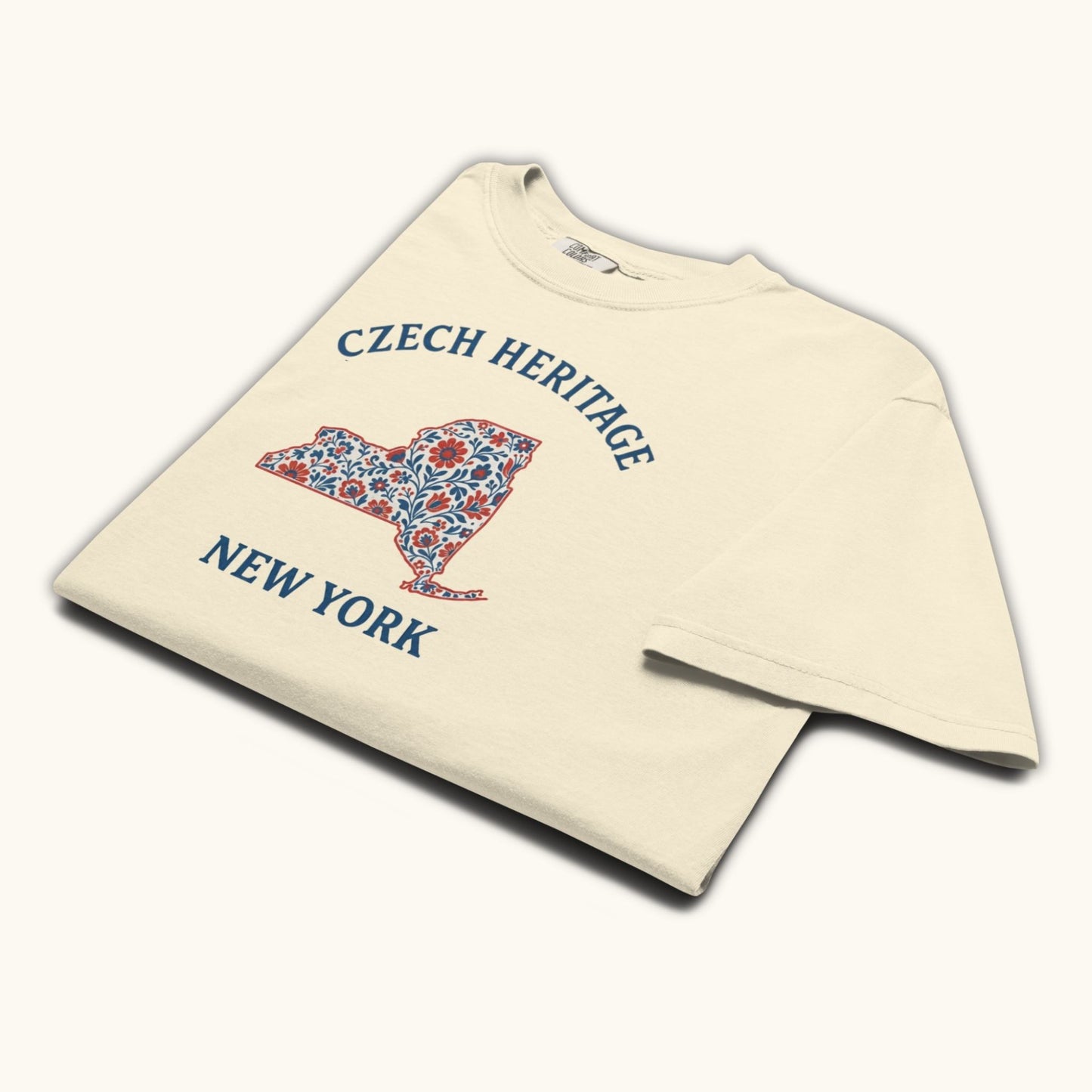 Czech Heritage New York T-Shirt – Czech American Folk Art Shirt