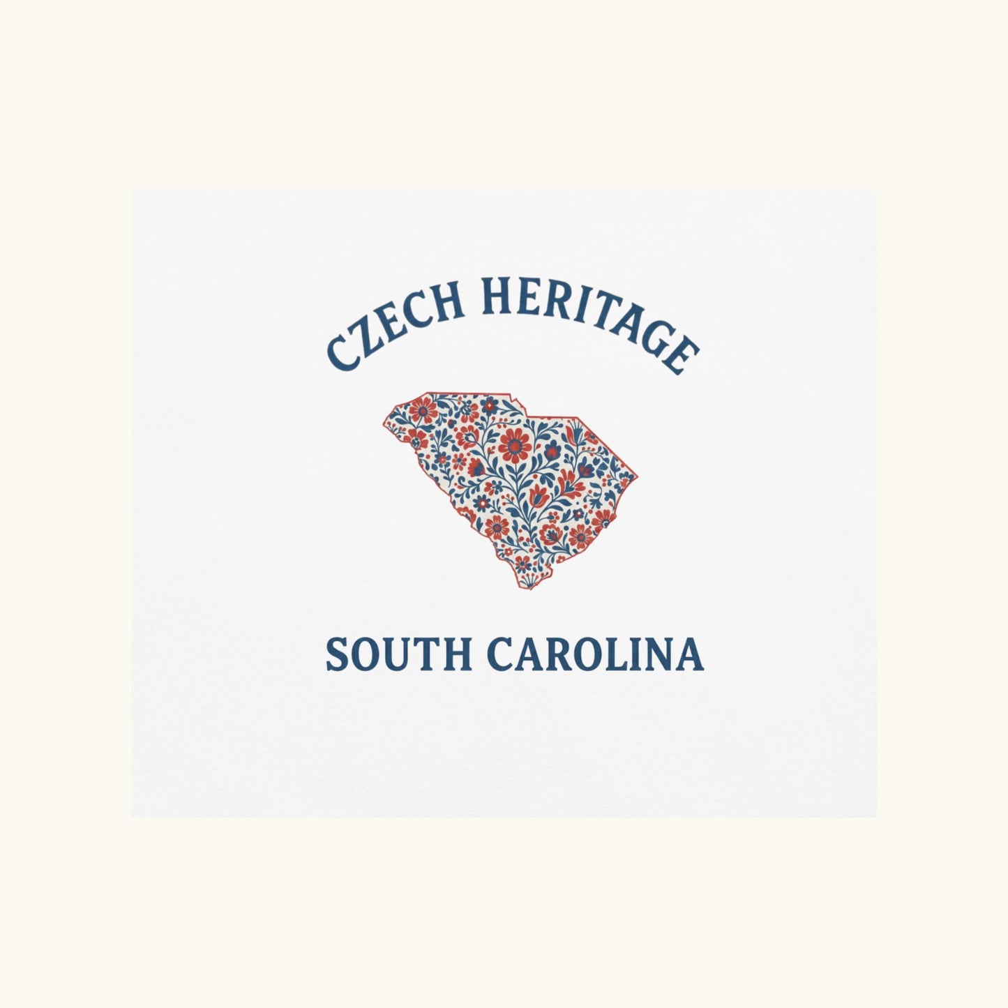 Czech Heritage South Carolina T-Shirt – Czech American Folk Art Shirt