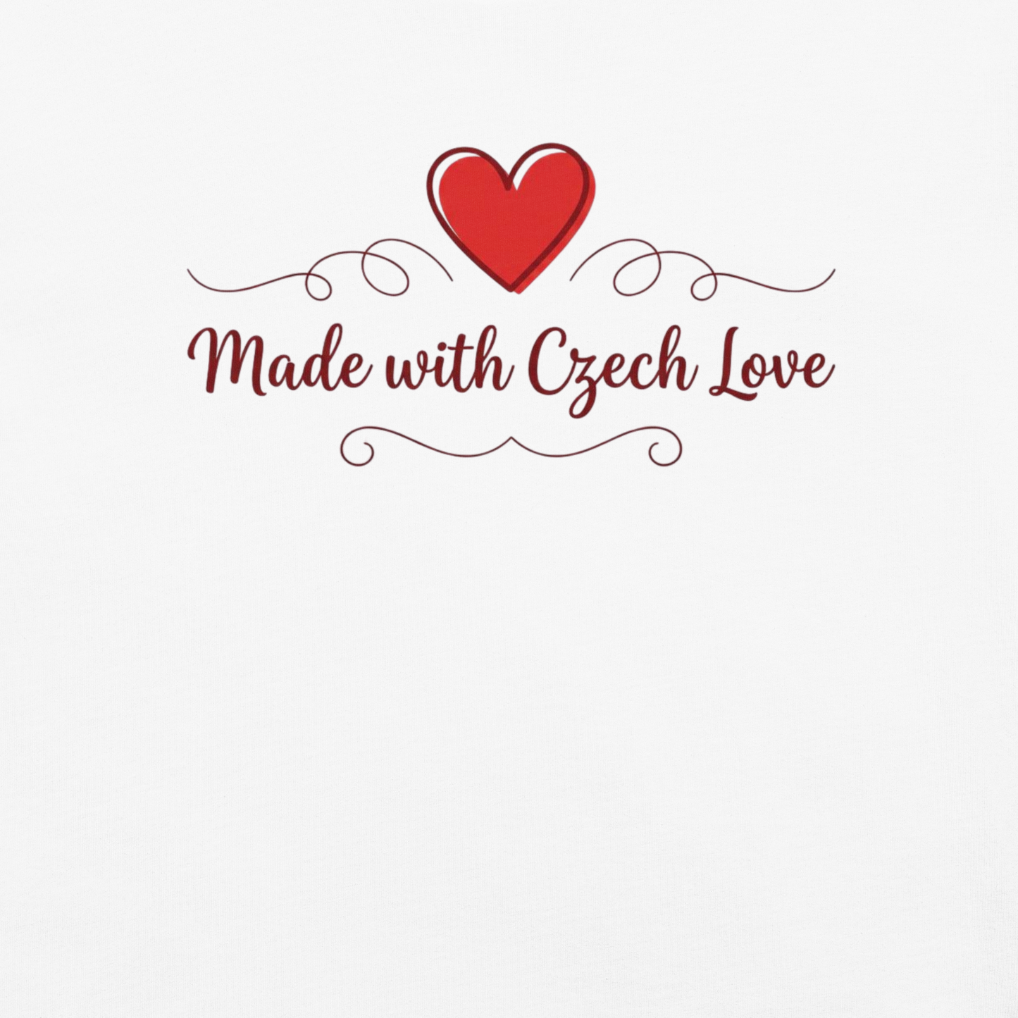 Made with Czech Love T-Shirt – Romantic Czech Heritage Love Shirt