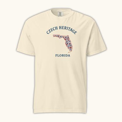 Czech Heritage Florida T-Shirt – Czech American Folk Art Shirt