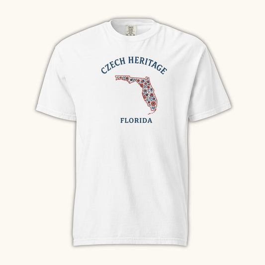 Czech Heritage Florida T-Shirt – Czech American Folk Art Shirt