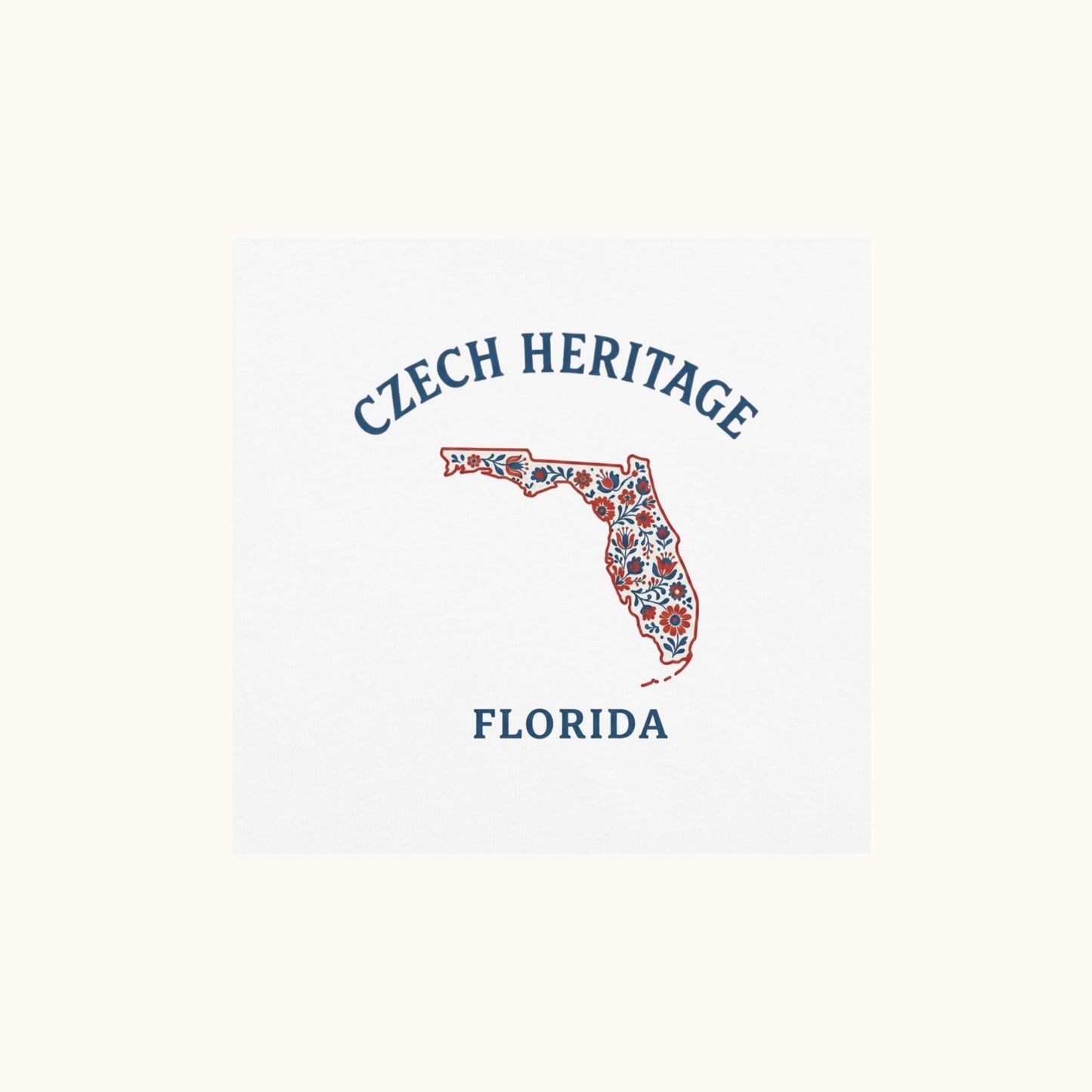 Czech Heritage Florida T-Shirt – Czech American Folk Art Shirt