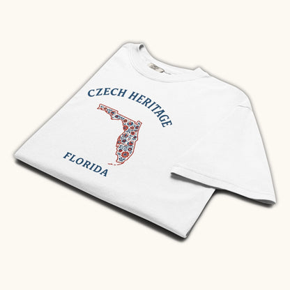 Czech Heritage Florida T-Shirt – Czech American Folk Art Shirt