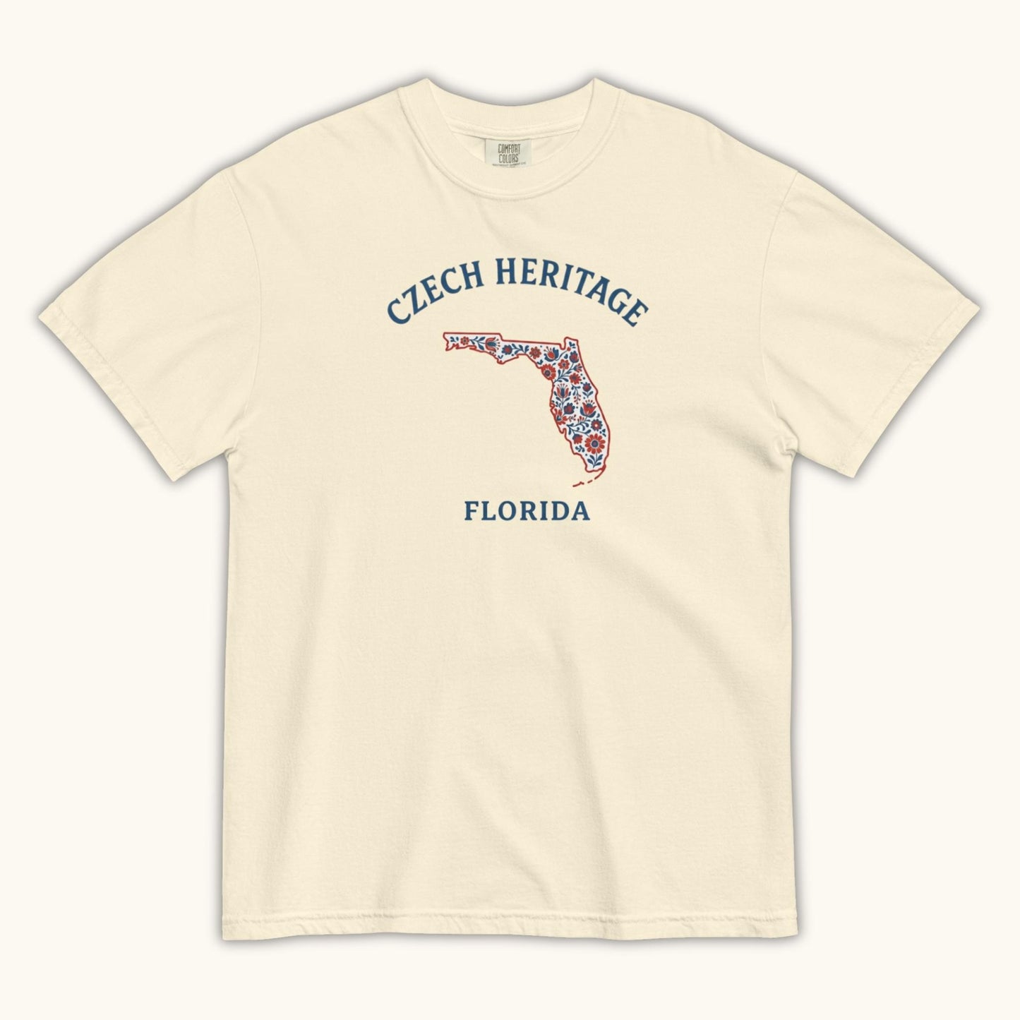 Czech Heritage Florida T-Shirt – Czech American Folk Art Shirt