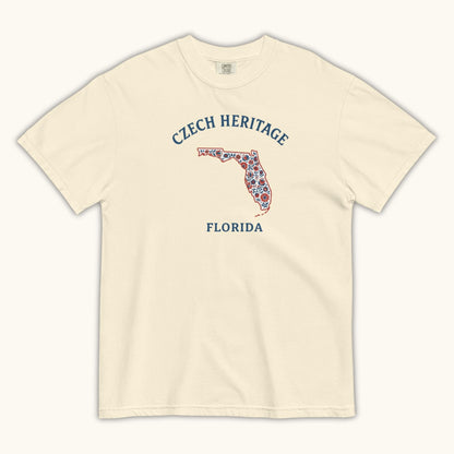 Czech Heritage Florida T-Shirt – Czech American Folk Art Shirt