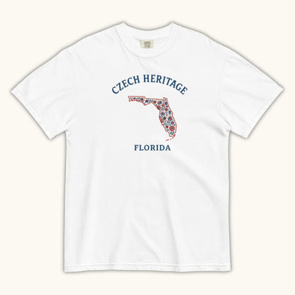 Czech Heritage Florida T-Shirt – Czech American Folk Art Shirt