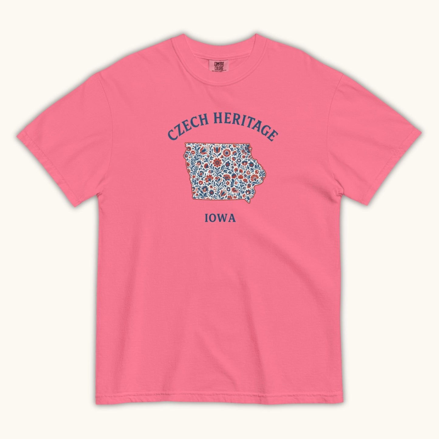 Czech Heritage Iowa T-Shirt – Czech American Folk Art Shirt