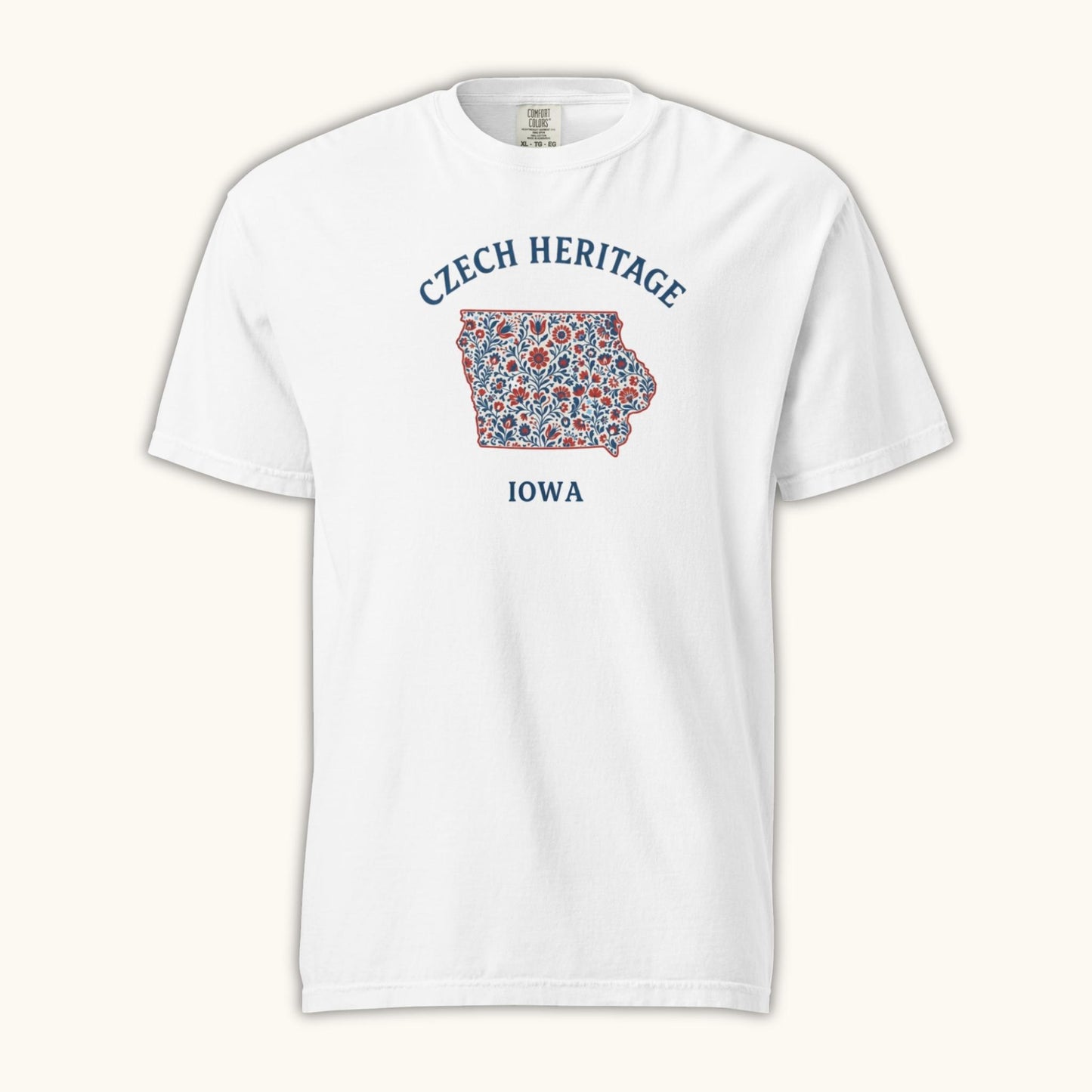 Czech Heritage Iowa T-Shirt – Czech American Folk Art Shirt