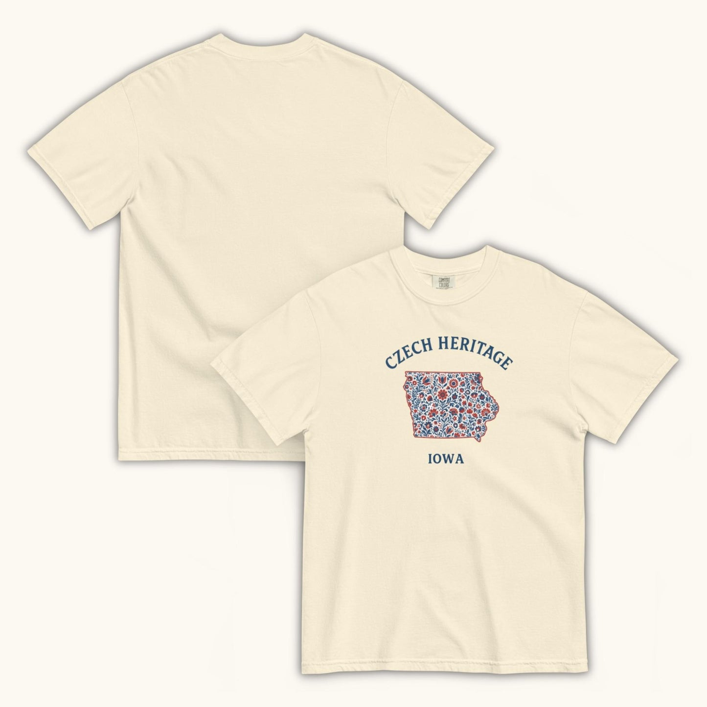 Czech Heritage Iowa T-Shirt – Czech American Folk Art Shirt
