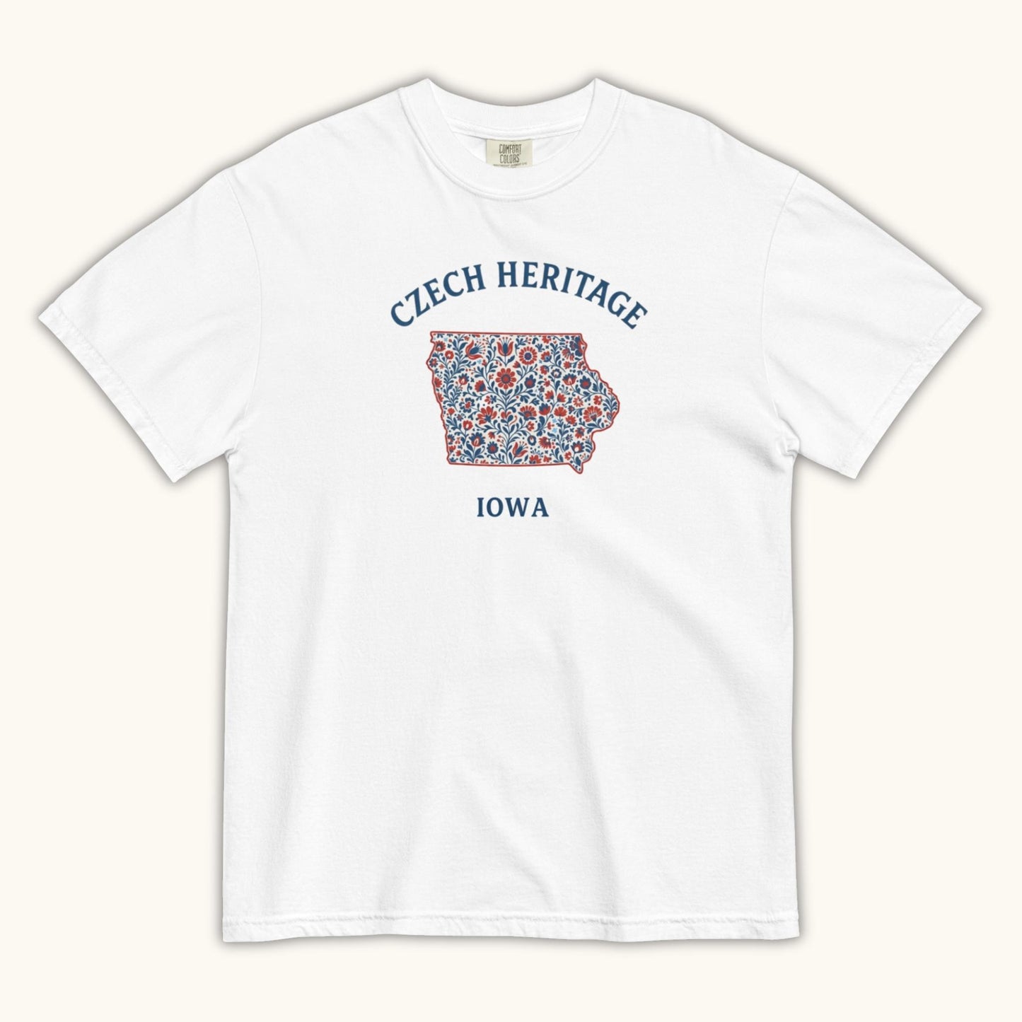 Czech Heritage Iowa T-Shirt – Czech American Folk Art Shirt
