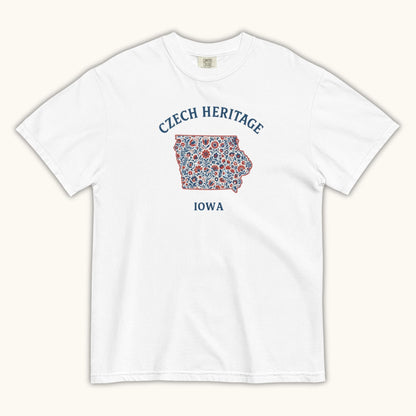 Czech Heritage Iowa T-Shirt – Czech American Folk Art Shirt