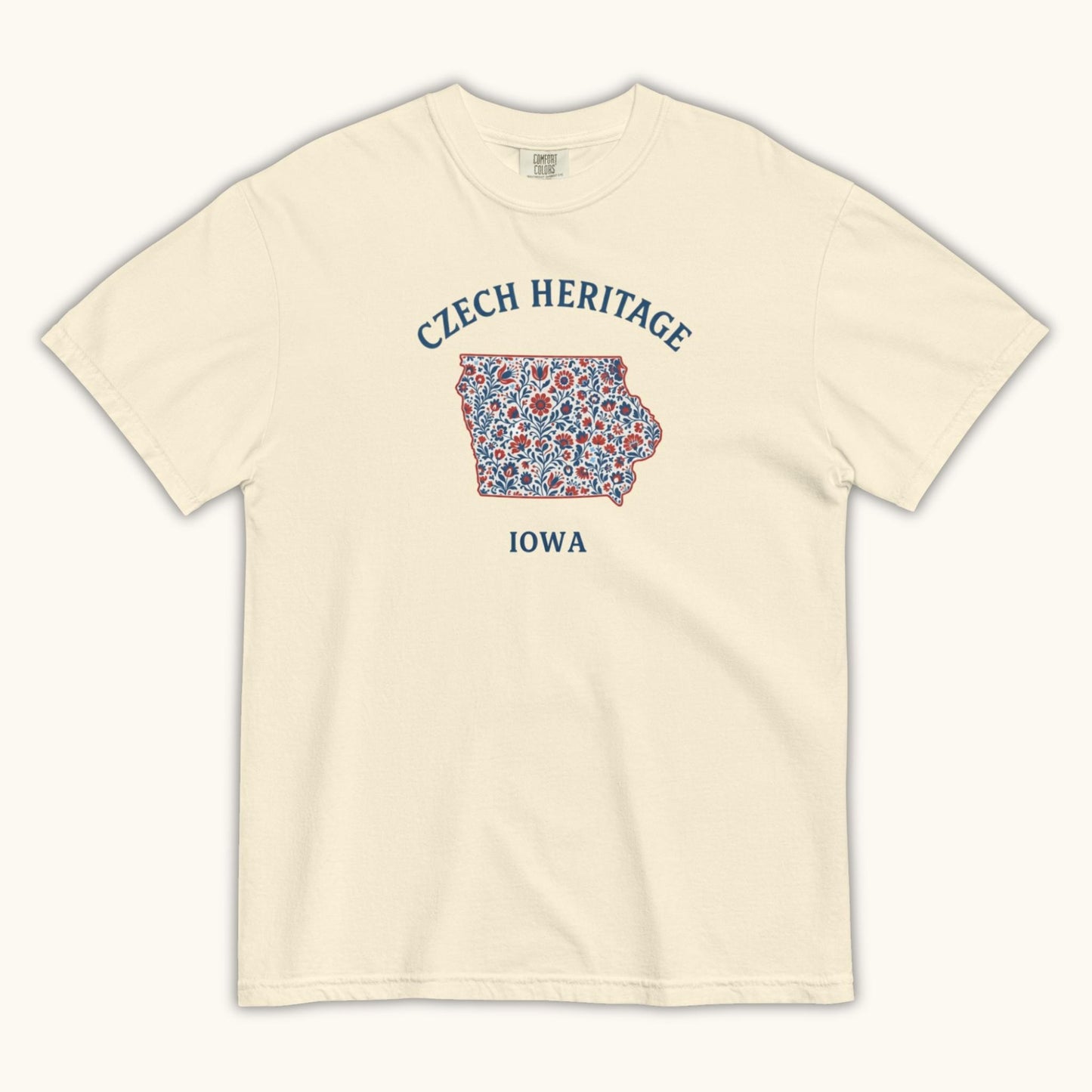 Czech Heritage Iowa T-Shirt – Czech American Folk Art Shirt