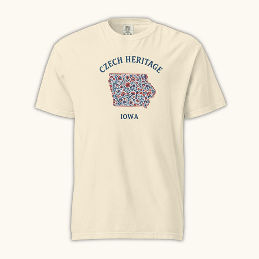 Czech Heritage Iowa T-Shirt – Czech American Folk Art Shirt