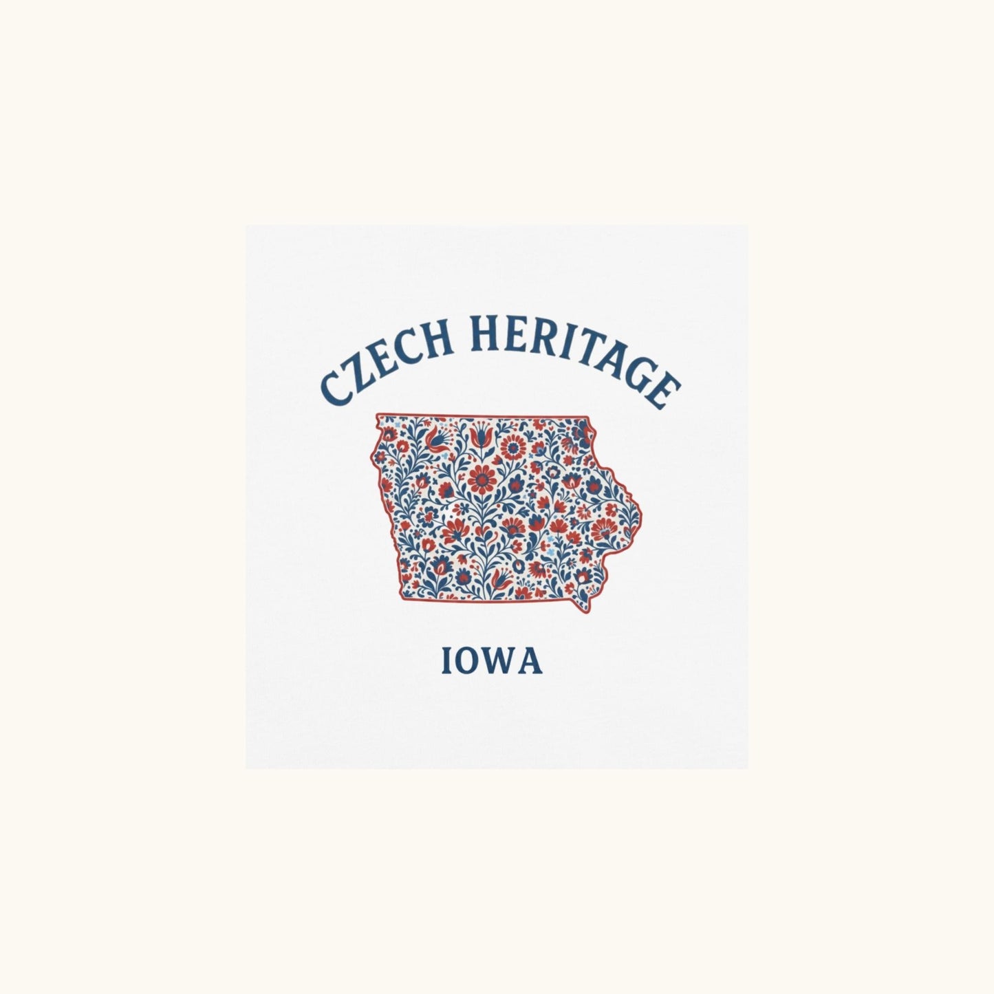 Czech Heritage Iowa T-Shirt – Czech American Folk Art Shirt