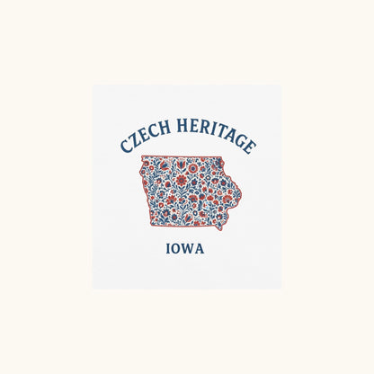 Czech Heritage Iowa T-Shirt – Czech American Folk Art Shirt