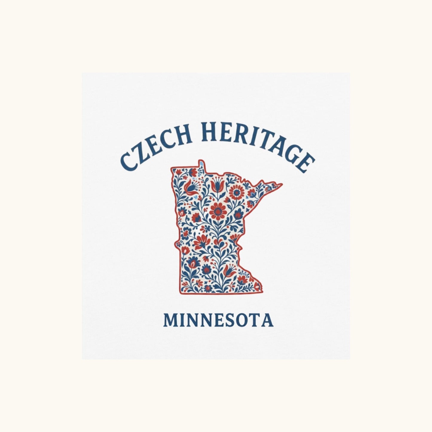 Czech Heritage Minnesota T-Shirt – Czech American Folk Art Shirt