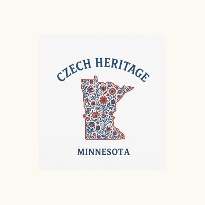 Czech Heritage Minnesota T-Shirt – Czech American Folk Art Shirt