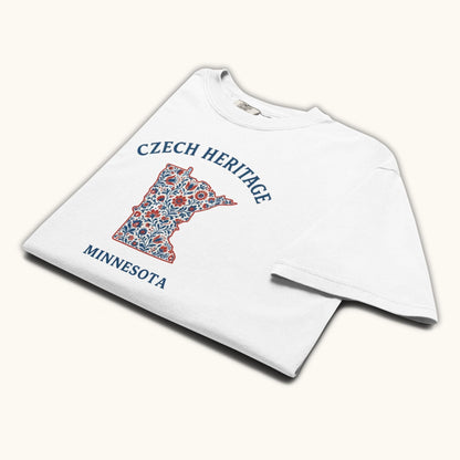 Czech Heritage Minnesota T-Shirt – Czech American Folk Art Shirt