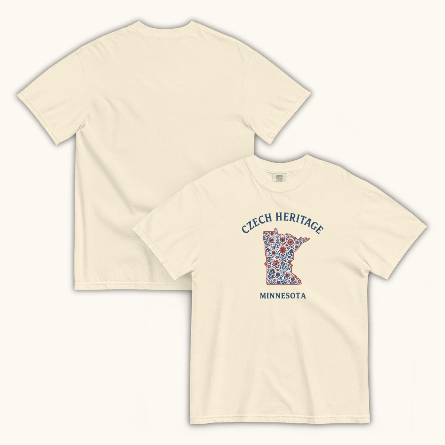 Czech Heritage Minnesota T-Shirt – Czech American Folk Art Shirt