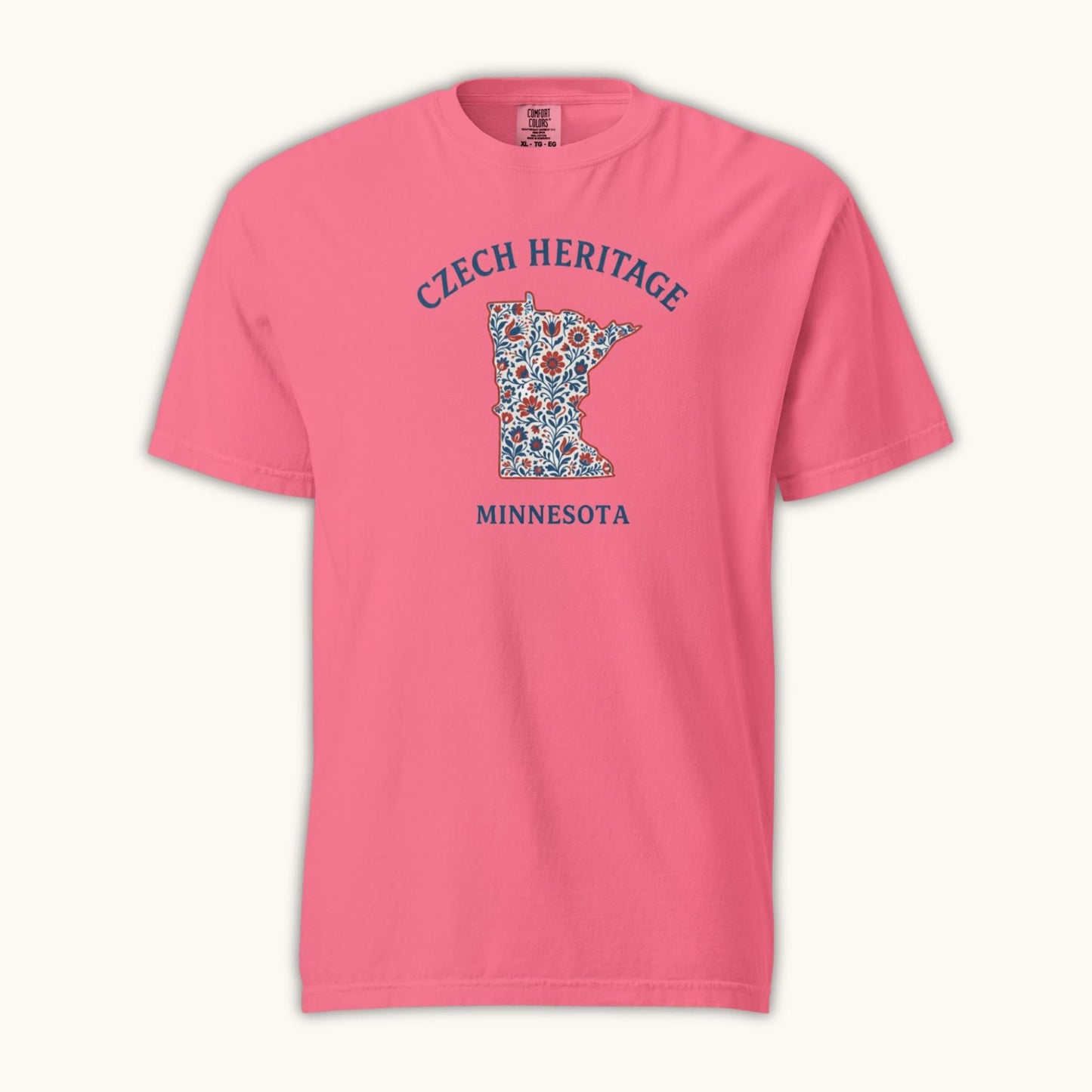 Czech Heritage Minnesota T-Shirt – Czech American Folk Art Shirt