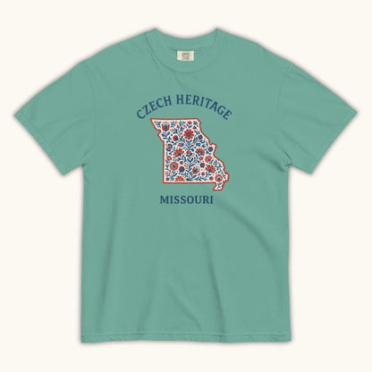 Czech Heritage Missouri T-Shirt – Czech American Folk Art Shirt