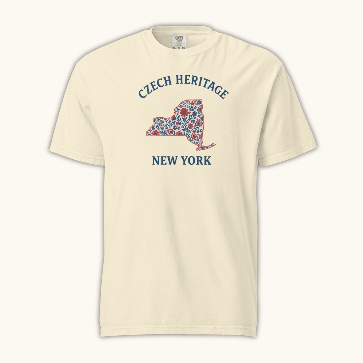 Czech Heritage New York T-Shirt – Czech American Folk Art Shirt