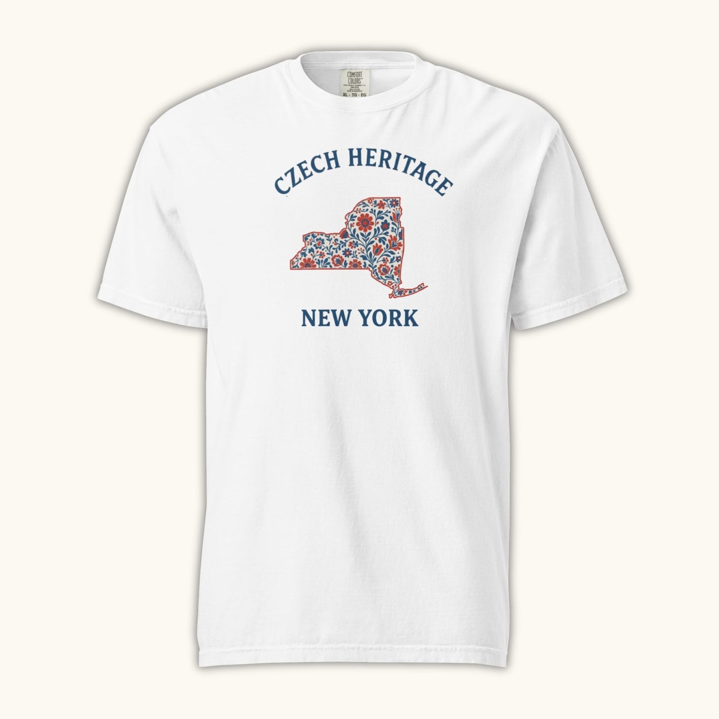 Czech Heritage New York T-Shirt – Czech American Folk Art Shirt