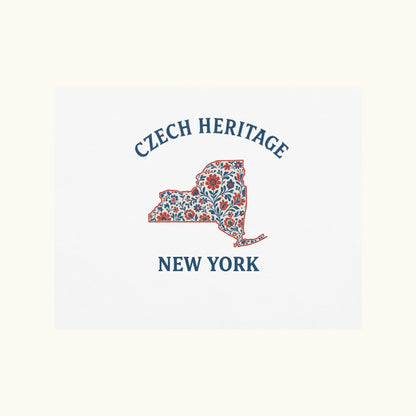 Czech Heritage New York T-Shirt – Czech American Folk Art Shirt