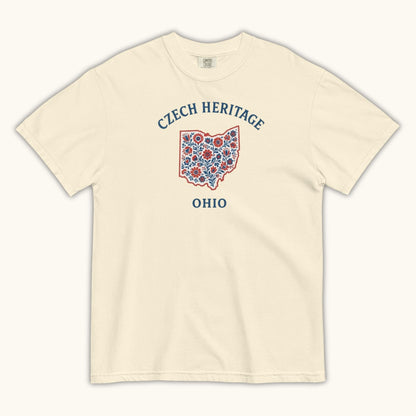 Czech Heritage Ohio T-Shirt – Czech American Folk Art Shirt
