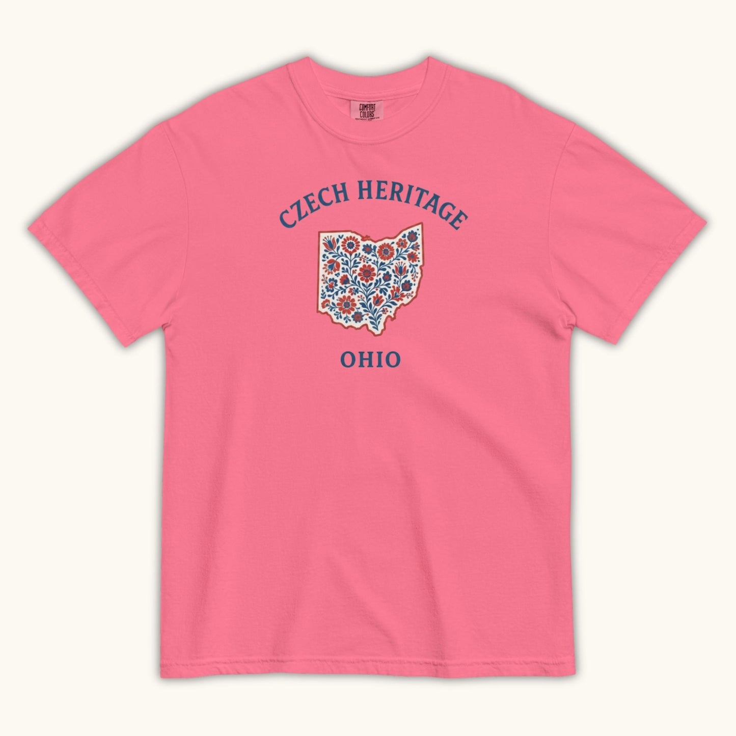 Czech Heritage Ohio T-Shirt – Czech American Folk Art Shirt