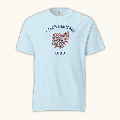 Czech Heritage Ohio T-Shirt – Czech American Folk Art Shirt