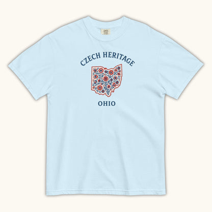 Czech Heritage Ohio T-Shirt – Czech American Folk Art Shirt