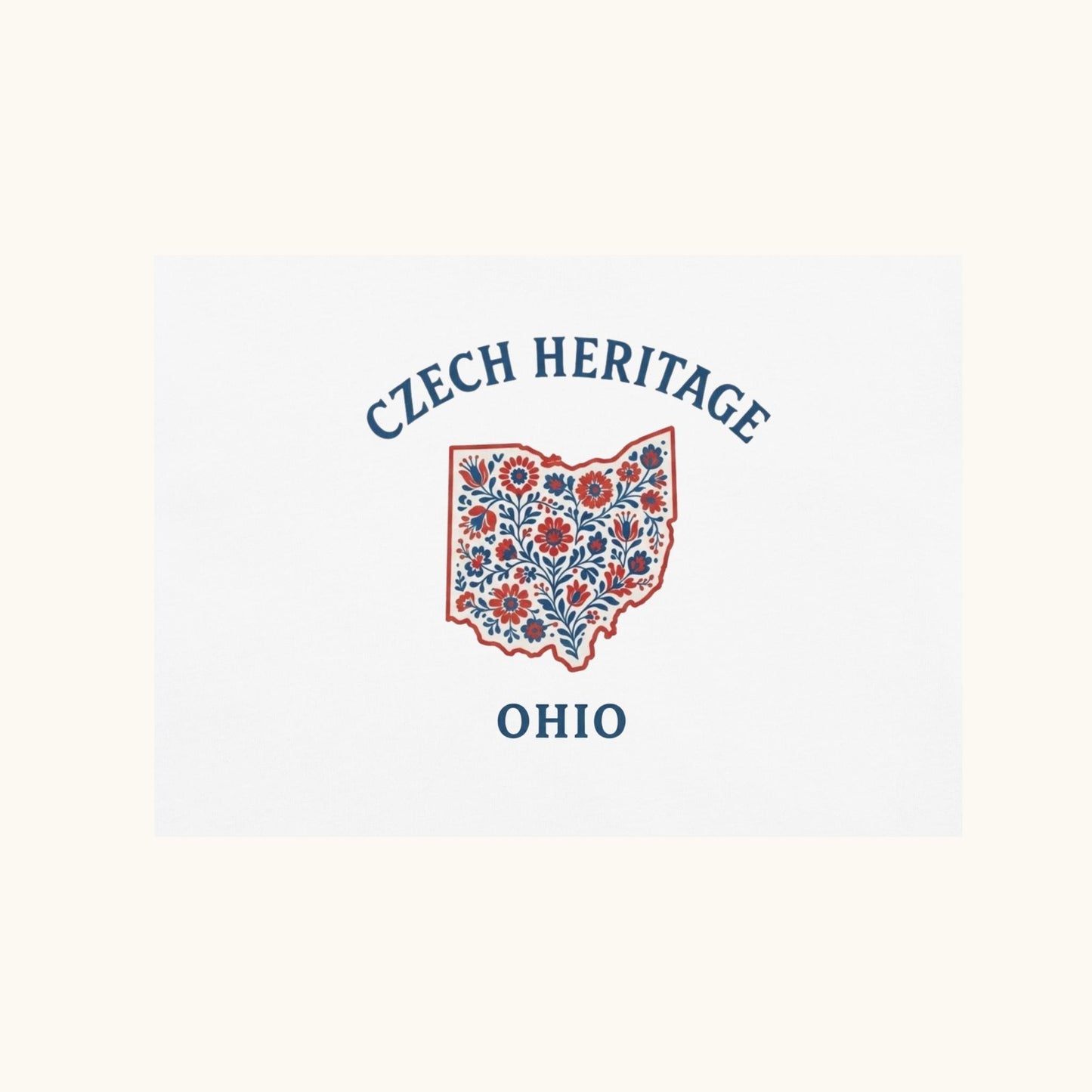 Czech Heritage Ohio T-Shirt – Czech American Folk Art Shirt