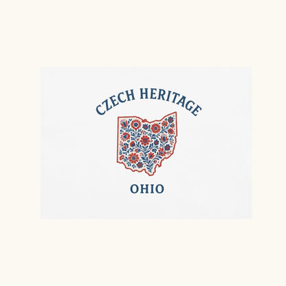 Czech Heritage Ohio T-Shirt – Czech American Folk Art Shirt