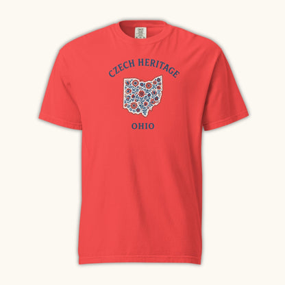 Czech Heritage Ohio T-Shirt – Czech American Folk Art Shirt
