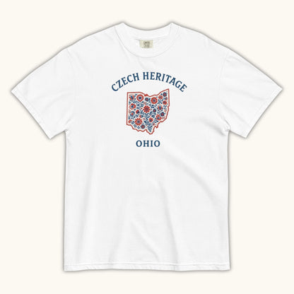 Czech Heritage Ohio T-Shirt – Czech American Folk Art Shirt