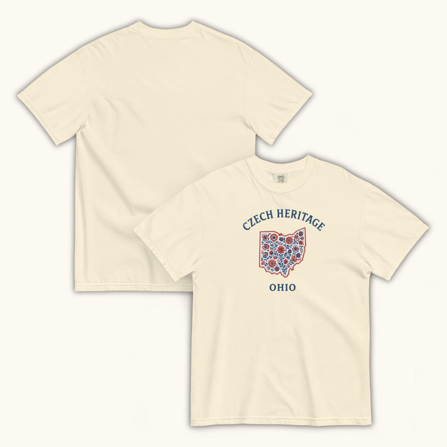 Czech Heritage Ohio T-Shirt – Czech American Folk Art Shirt