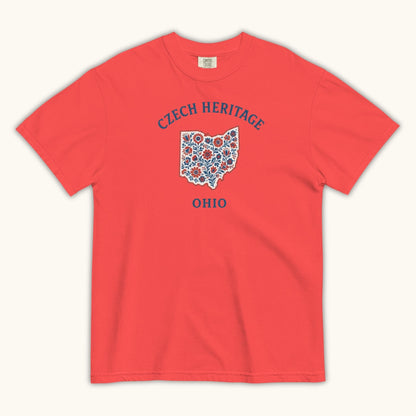 Czech Heritage Ohio T-Shirt – Czech American Folk Art Shirt
