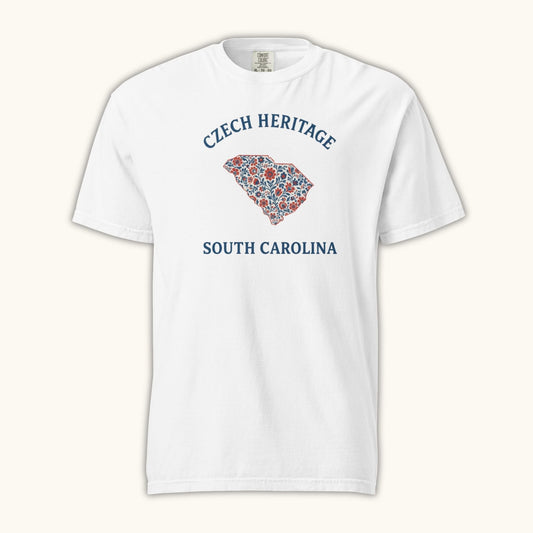 Czech Heritage South Carolina T-Shirt – Czech American Folk Art Shirt