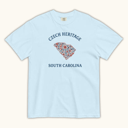 Czech Heritage South Carolina T-Shirt – Czech American Folk Art Shirt