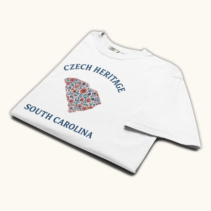 Czech Heritage South Carolina T-Shirt – Czech American Folk Art Shirt