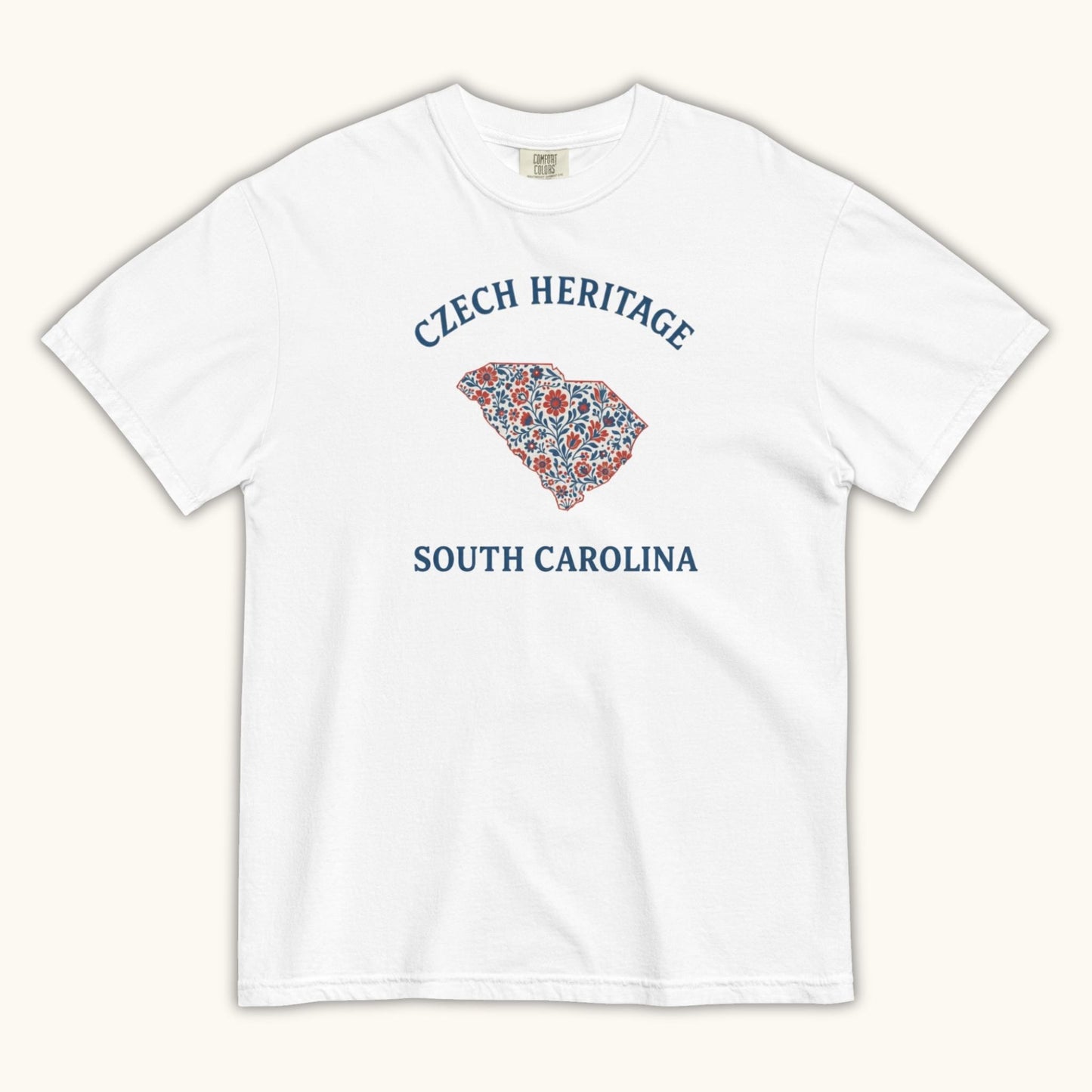 Czech Heritage South Carolina T-Shirt – Czech American Folk Art Shirt