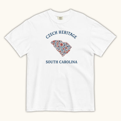 Czech Heritage South Carolina T-Shirt – Czech American Folk Art Shirt