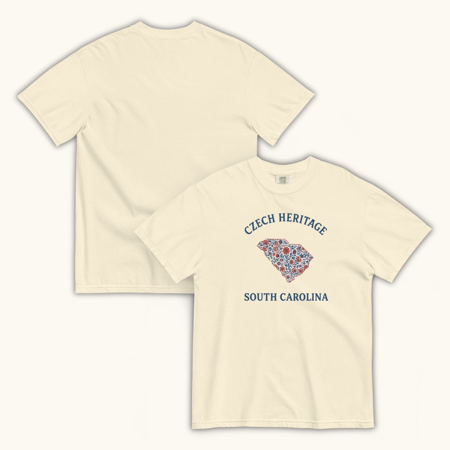 Czech Heritage South Carolina T-Shirt – Czech American Folk Art Shirt