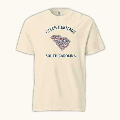 Czech Heritage South Carolina T-Shirt – Czech American Folk Art Shirt