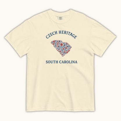 Czech Heritage South Carolina T-Shirt – Czech American Folk Art Shirt
