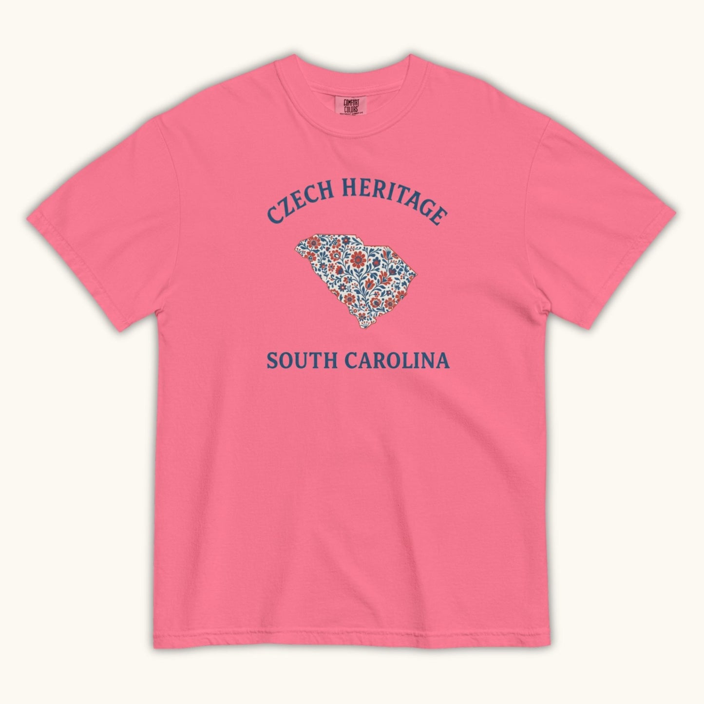 Czech Heritage South Carolina T-Shirt – Czech American Folk Art Shirt