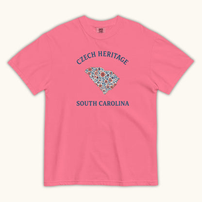 Czech Heritage South Carolina T-Shirt – Czech American Folk Art Shirt