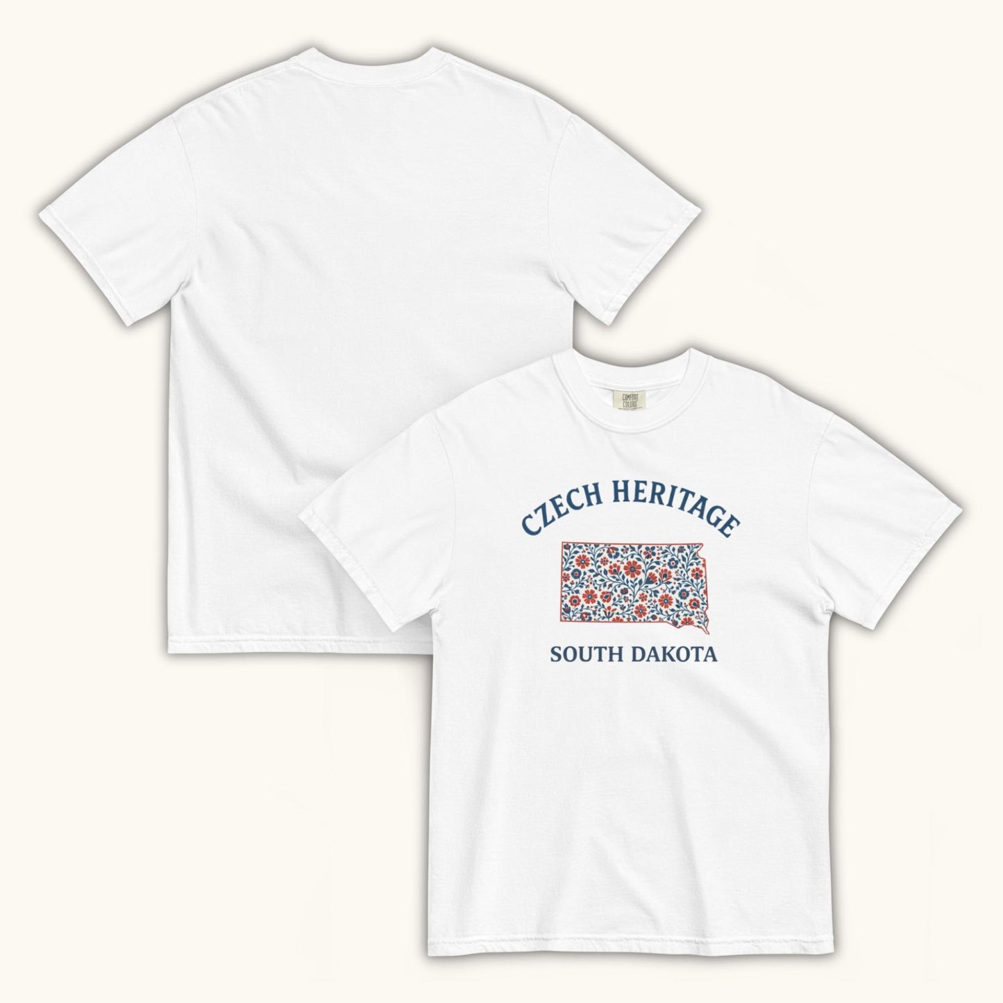 Czech Heritage South Dakota T-Shirt – Czech American Folk Art Shirt